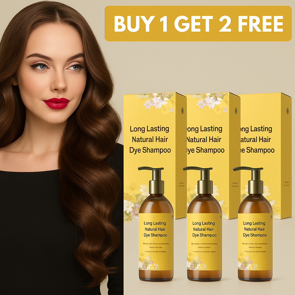 🧴Buy 1 Get 2 FREE - Natural Hair Dye Shampoo🧴🌿