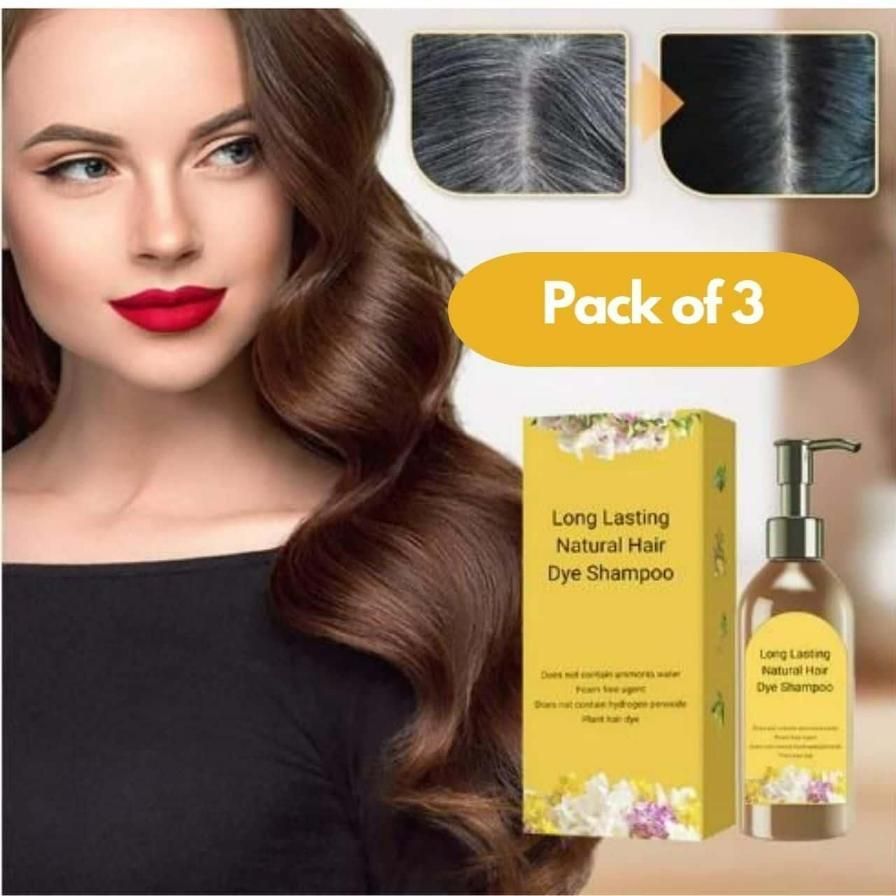 🧴Buy 1 Get 2 FREE -  Natural Hair Dye Shampoo🧴🌿